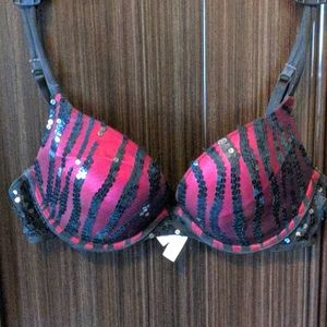 Sequin sparkly Victoria's Secret push up bra